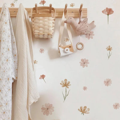 Boho Flowers Wall Stickers for Kids Room Décor - Smarsty