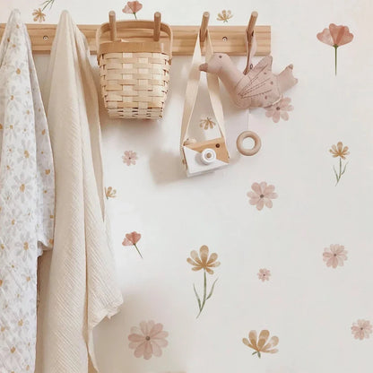 Boho Flowers Wall Stickers for Kids Room Décor - Smarsty