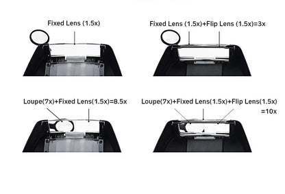 Adjustable LED Magnifier Glasses for Clear Reading - Smarsty