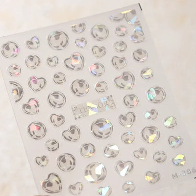 5D Summer Beach Nail Stickers with Shiny Sea Designs - Smarsty