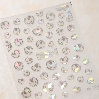 5D Summer Beach Nail Stickers with Shiny Sea Designs - Smarsty
