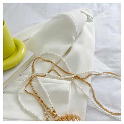 Pearl Mini Crossbody Bag Gold Shell Shoulder Purse Luxe - Smarsty