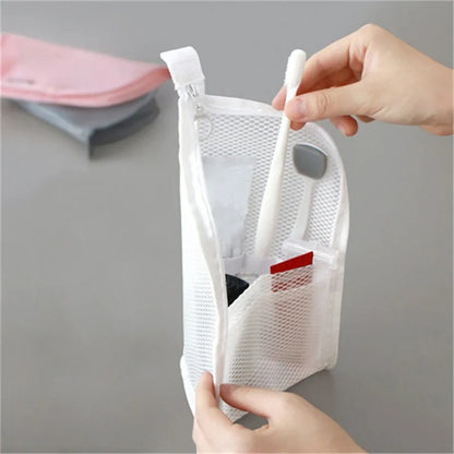 EVA Mesh Cosmetic Bag Travel Organizer With Portable Design - Smarsty