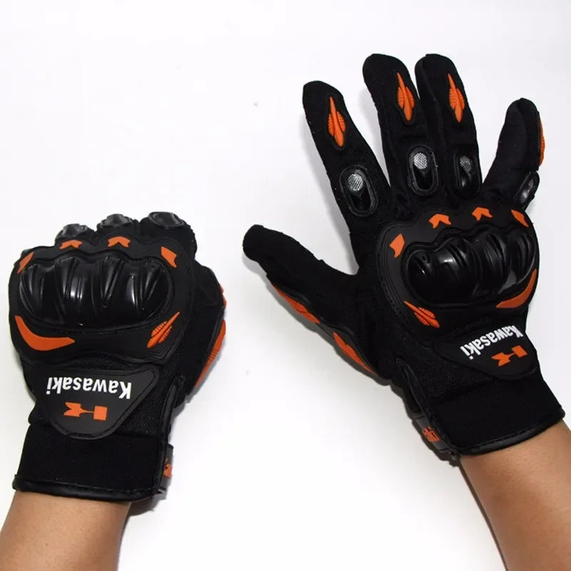 Kawasaki Breathable Off Road Motorcycle Gloves - Smarsty