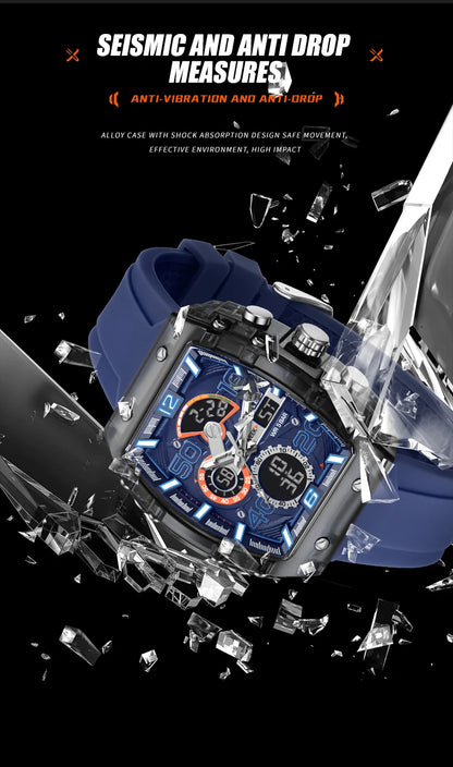 SMAEL 8109 Waterproof Luminous Dual Display Watch - Smarsty