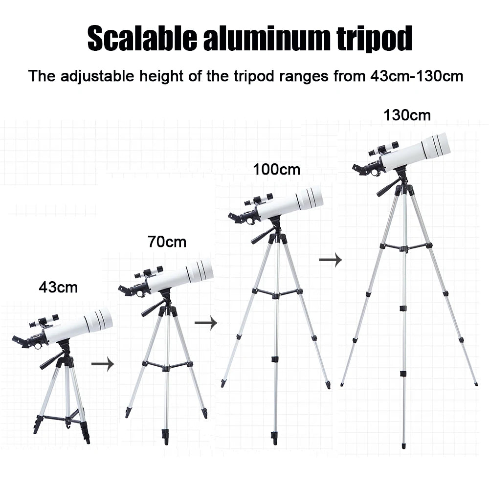 BORWOLF 70400 Professional High-definition Astronomical Telescope 333X To See The Moon and Stars Bird Watching Monocular - Smarsty
