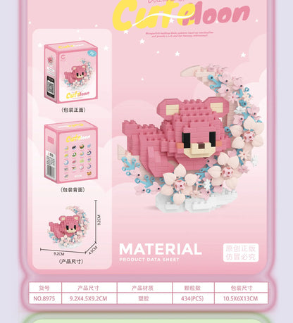 Mini Dog Cat panda raccoon Cute Pet Small Building Block Model Series Ornaments Children's Toy Christmas Birthday Gifts for Kids by Smarsty