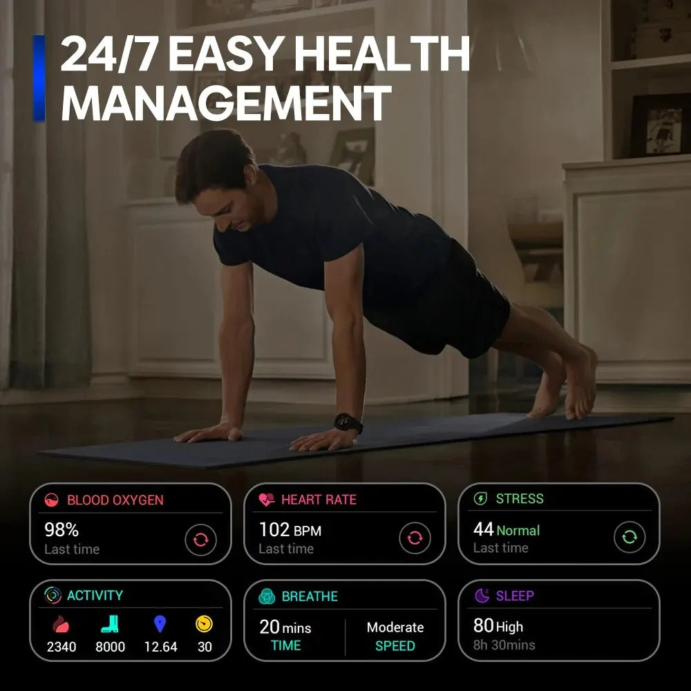 Zeblaze Stratos 3 Pro GPS Smart Watch with AMOLED Display - Smarsty