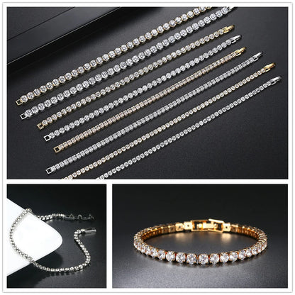 Trendy Women's Tennis Bracelet with AAA+ Cubic Zirconia - Smarsty