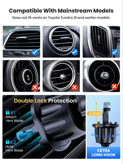 TOPK Car Phone Holder Gravity Stand for iPhone Xiaomi Samsung Car Mobile Support for Dashboard Windshield Air Vent Phone Mount