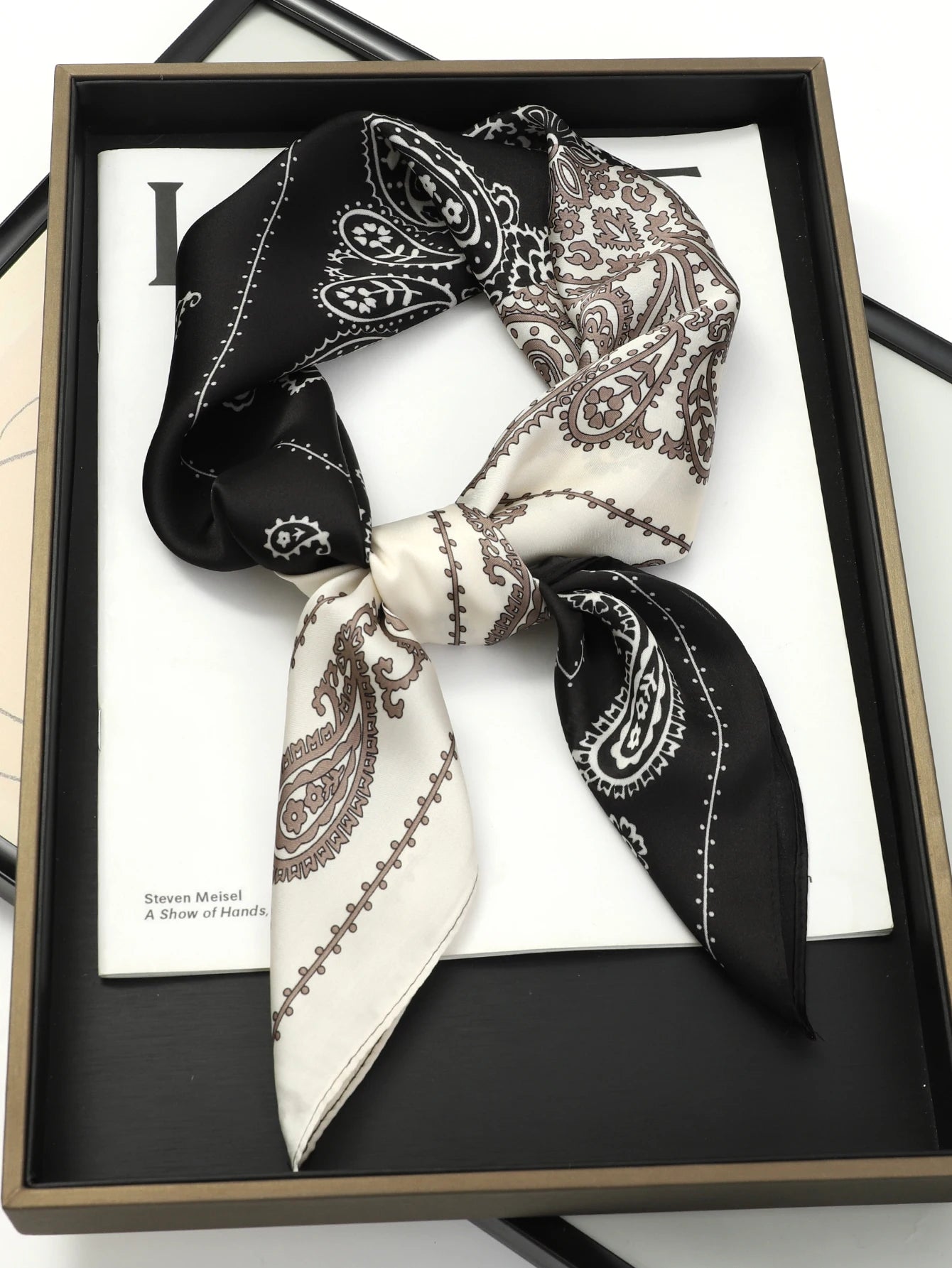 Satin Silk Square Scarf for Women Sun Protection - Smarsty