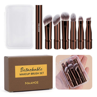 MAANGE Double Ended Makeup Brush Set for Travel and Contour - Smarsty