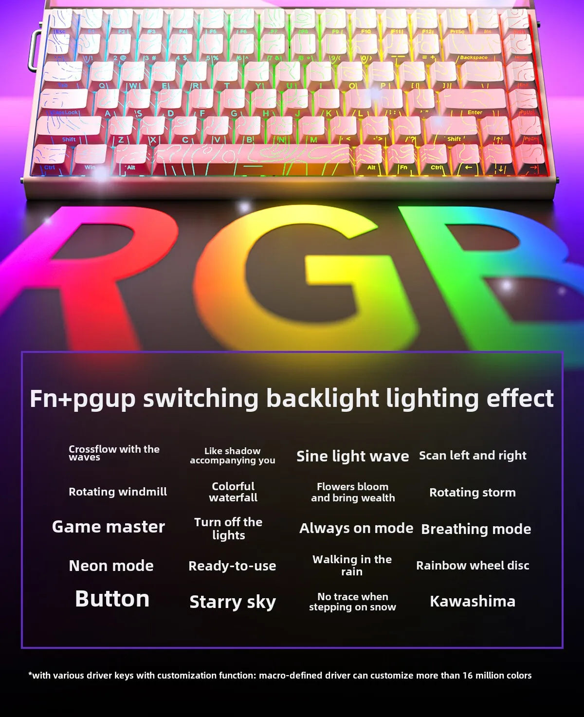 Mechanical Keyboard With Magnetic Switch RGB Gaming