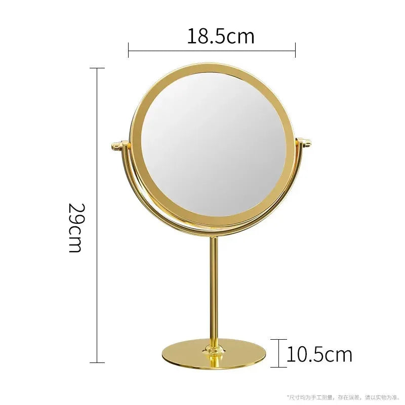 360 Degree Rotating Iron Makeup Mirror with Stylish Design - Smarsty