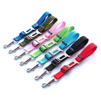 Adjustable Dog Car Seat Belt Harness with Reflective Cushioning - Smarsty