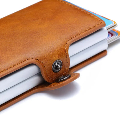 Rfid Men Card Wallets Carbon Fiber Slim Mini Wallet 14 Card Holders Small Money Bag Male Purses - Smarsty