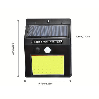100 LED Outdoor Solar Wall Lights with PIR Motion Sensor - Smarsty