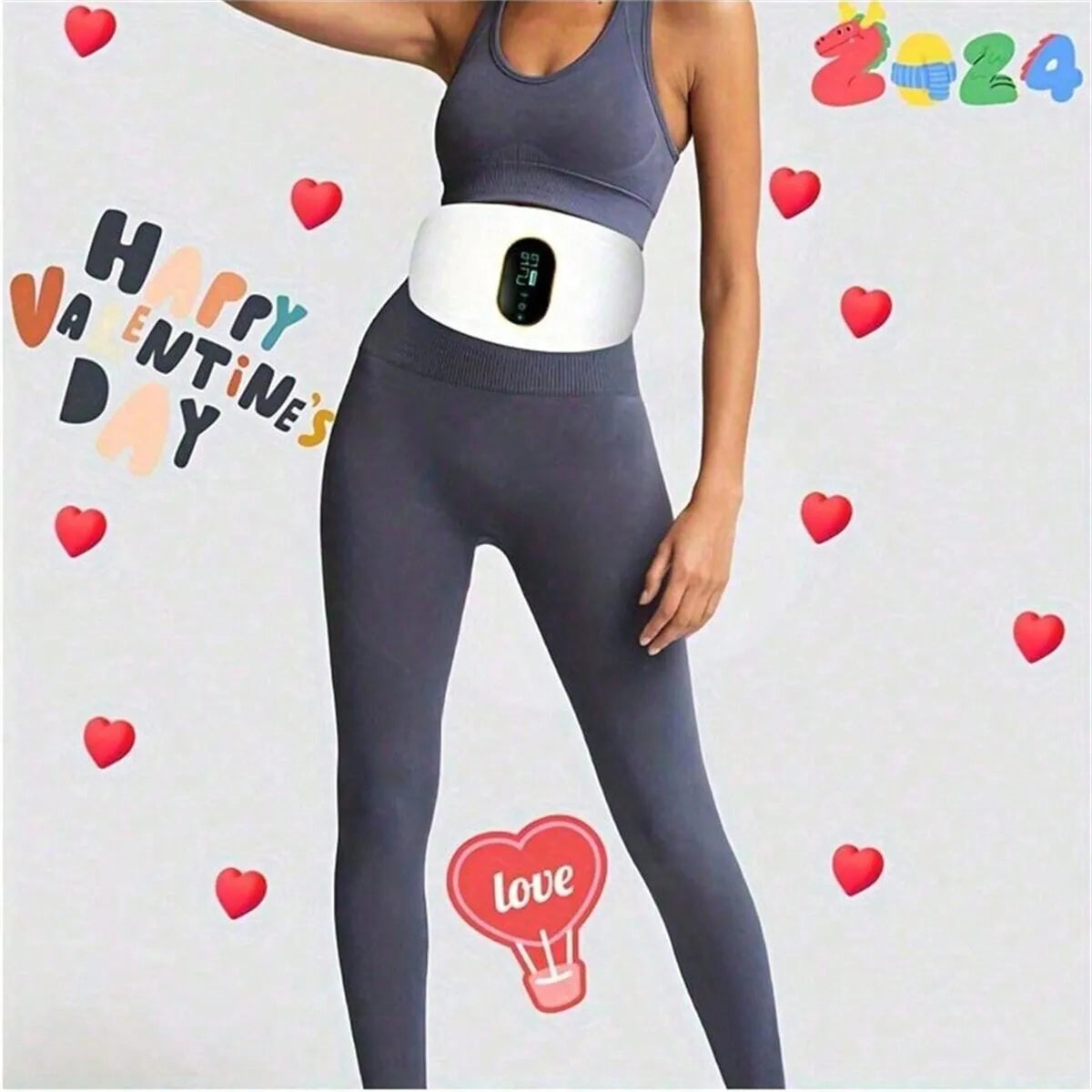 USB Rechargeable Abdominal Massager with 3 Modes - Smarsty