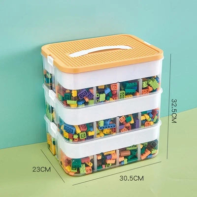 Plastic Lego Storage Box Children Jigsaw Puzzle Building Block Lego Container Classification Part Sort Box Kidroom Toy Organizer - Smarsty