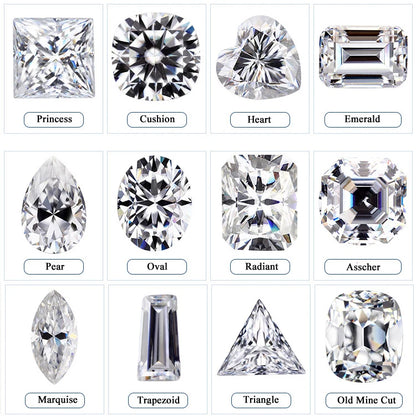 Moissanite Studs 0.5 To 2Ct Sterling Silver Screw Back - Smarsty