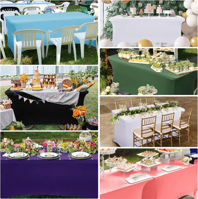 Stretch Spandex Table Cover for Rectangular Tables - Smarsty