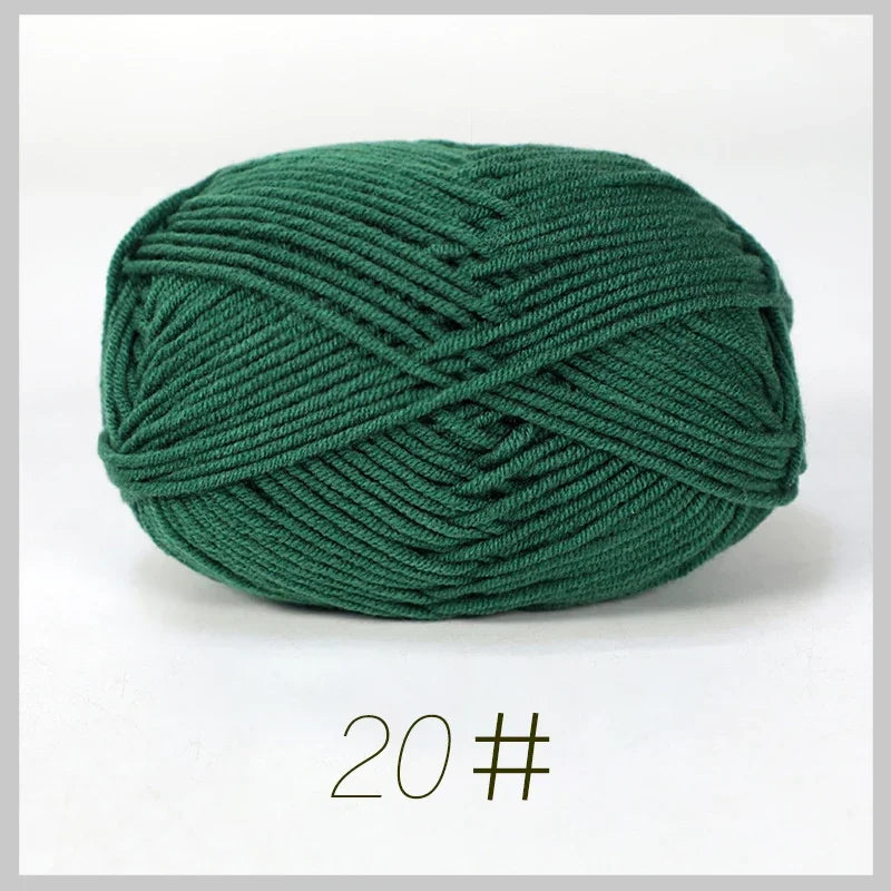 Soft Milk Cotton Yarn for Hand Knitting Projects - Smarsty