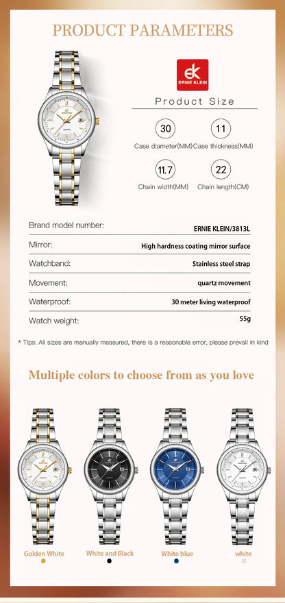 Elegant Waterproof Women's Watch with Luminous Display - Smarsty