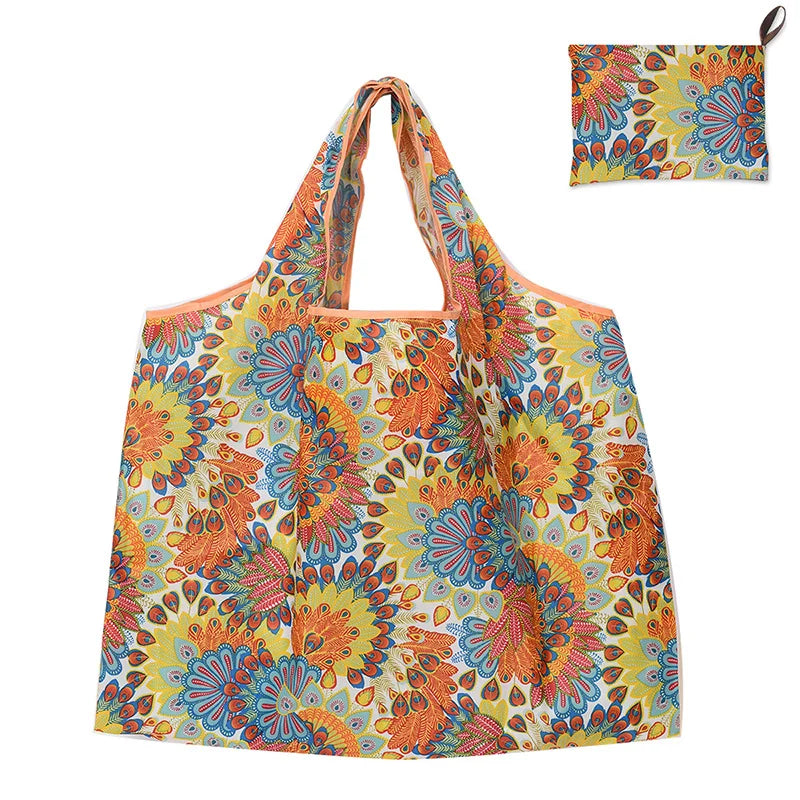 Versatile Folding Canvas Shopping Bag With Large Capacity - Smarsty