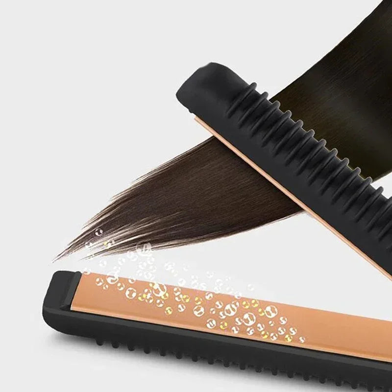 2-in-1 Mini Hair Straightener and Curling Iron for All Hair Types - Smarsty