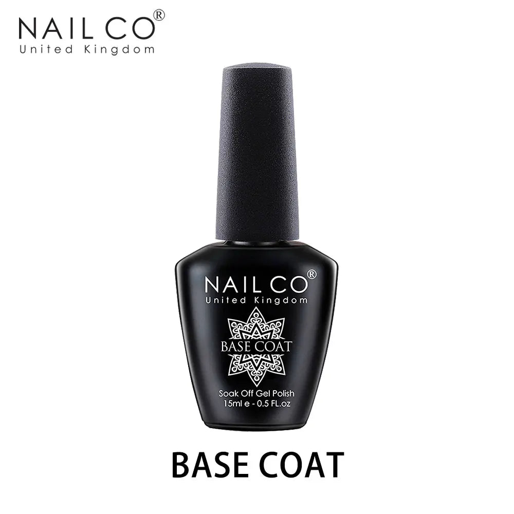 NAILCO 15ml Gel Top Coat and Base Coat for Long-Lasting Shine - Smarsty