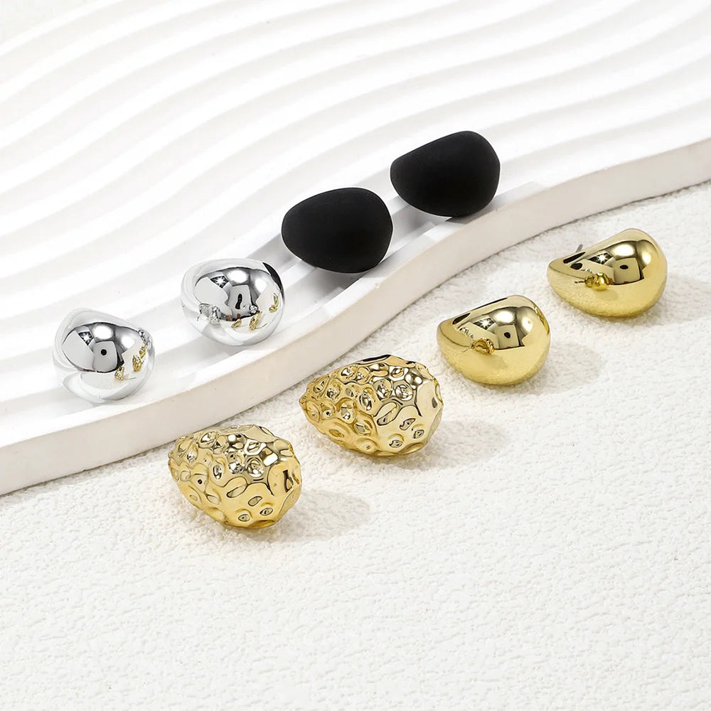 Vintage Acrylic Water Drop Stud Earrings for Elegant Style - Smarsty