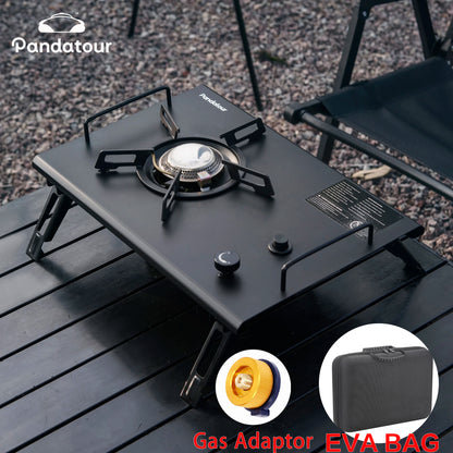 Pandatour Outdoor IGT Camping Stove Durable Copper Head Easy Equiped One-Touch One lick Ignite Table Stove Tourism Cooker Stove