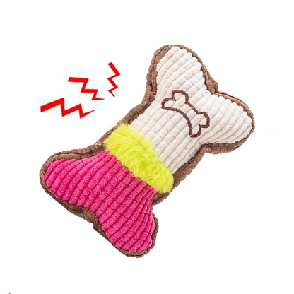 Dog Squeaky Chew Toy for Teething Puppies - Smarsty