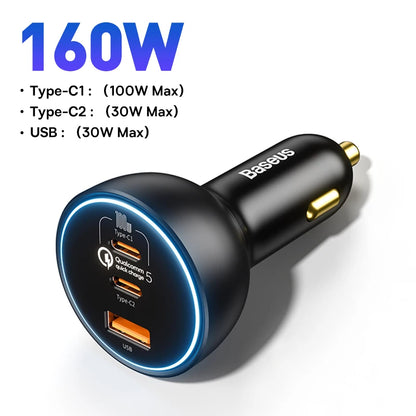Ultra High Power USB Type C Car Charger PD30 QC5Plus - Smarsty