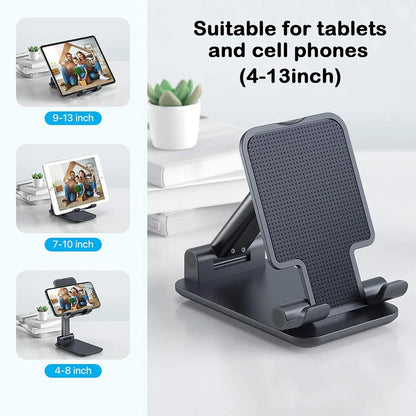 Foldable ABS Phone Stand for Desktop and Tablet Holder - Smarsty