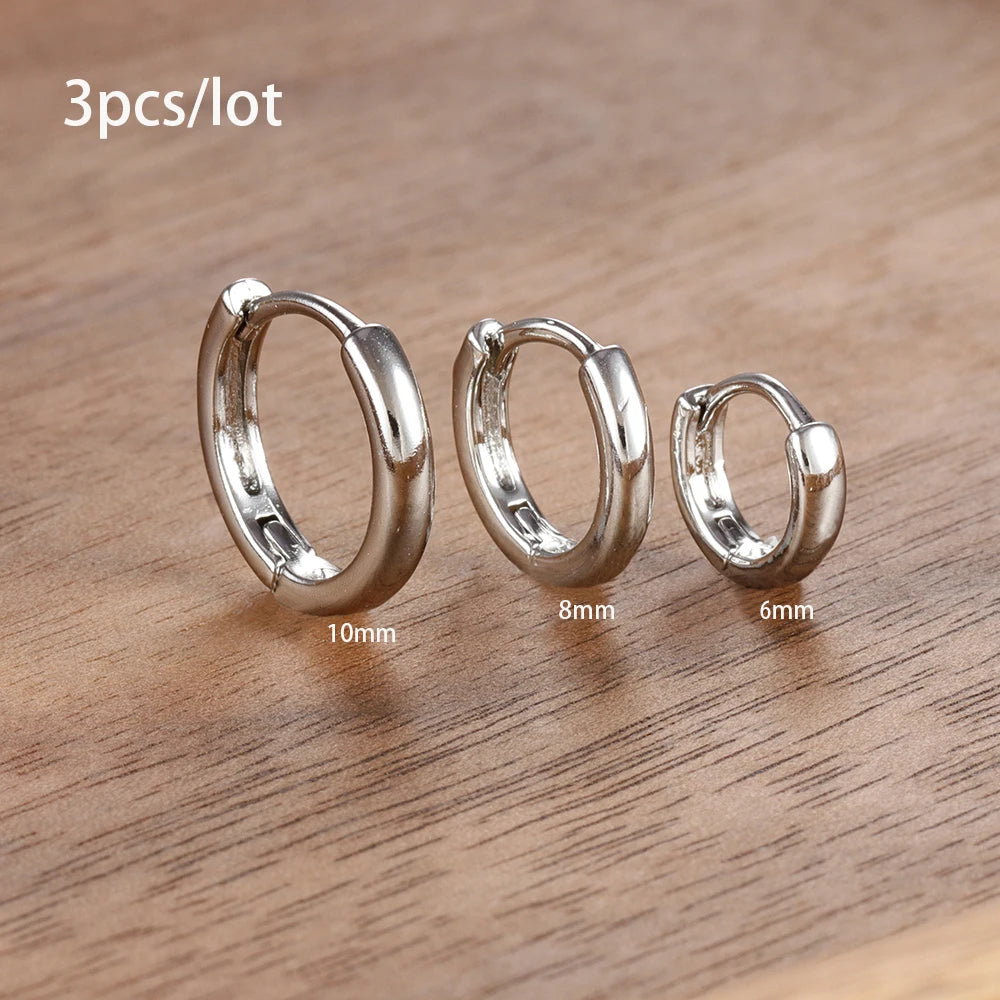 3 Piece Stainless Steel Star Drop Earrings Set for Women - Smarsty