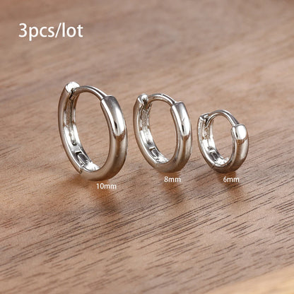 3 Piece Stainless Steel Star Drop Earrings Set for Women - Smarsty