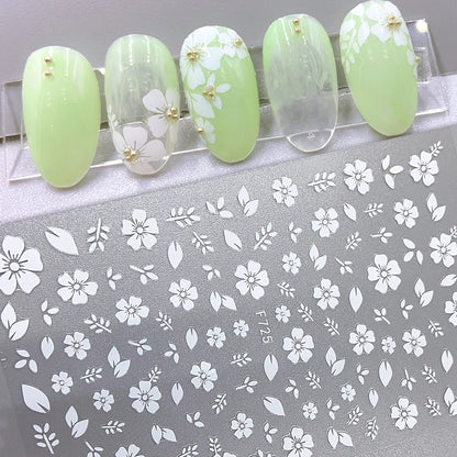 3D Sakura Flower Nail Stickers for Elegant Manicure - Smarsty