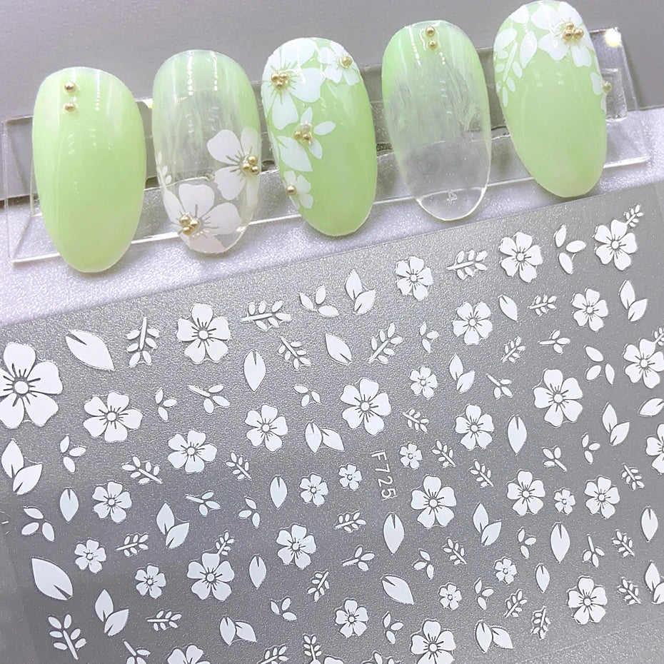 3D Sakura Flower Nail Stickers for Elegant Manicure - Smarsty