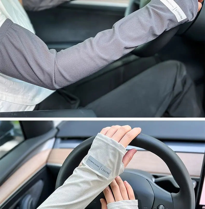 Men's Large UV Protection Ice Sleeves for Summer Outdoor - Smarsty