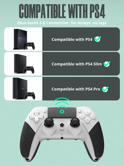 Bluetooth Wireless Controller for PS4 and PC Gaming - Smarsty