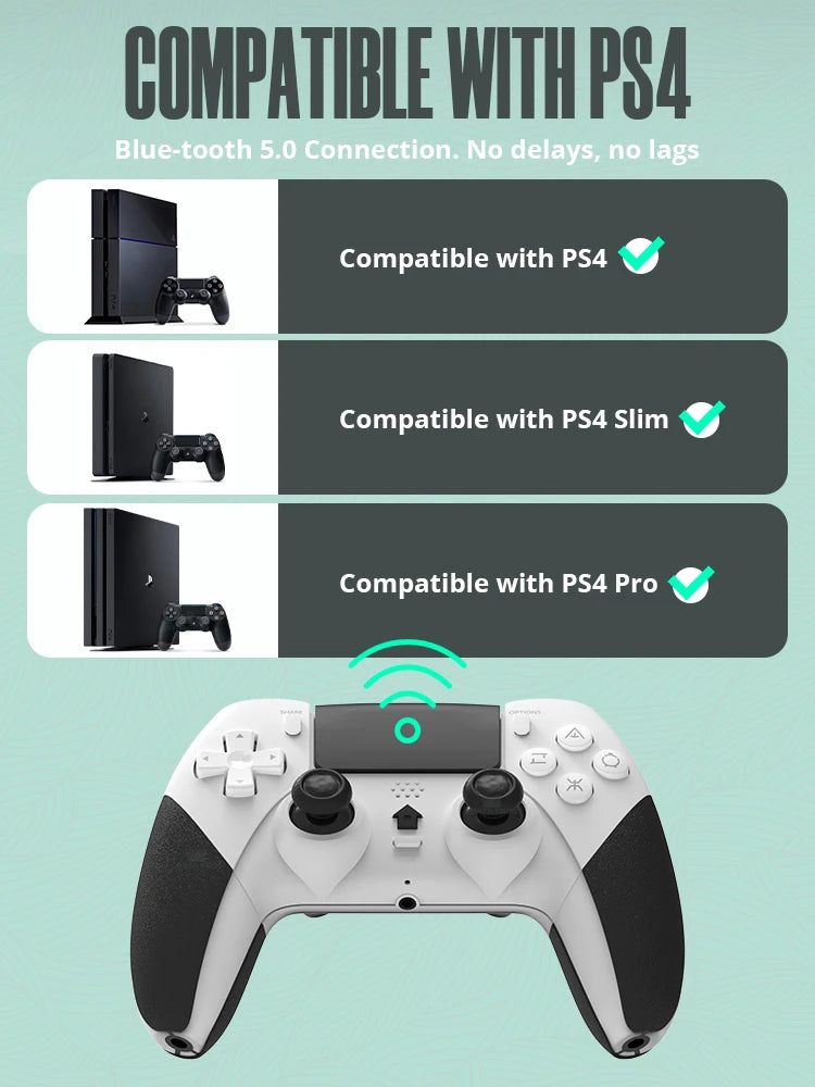 Bluetooth Wireless Controller for PS4 and PC Gaming - Smarsty