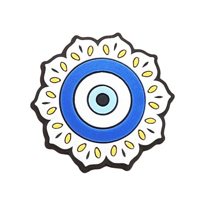 Evil Eye Shoe Charms for Crocs Accessories Blue Eyeball Monster Badge Women Buckle Kids Pins Decoration Jeans Shoes Accessories - Smarsty
