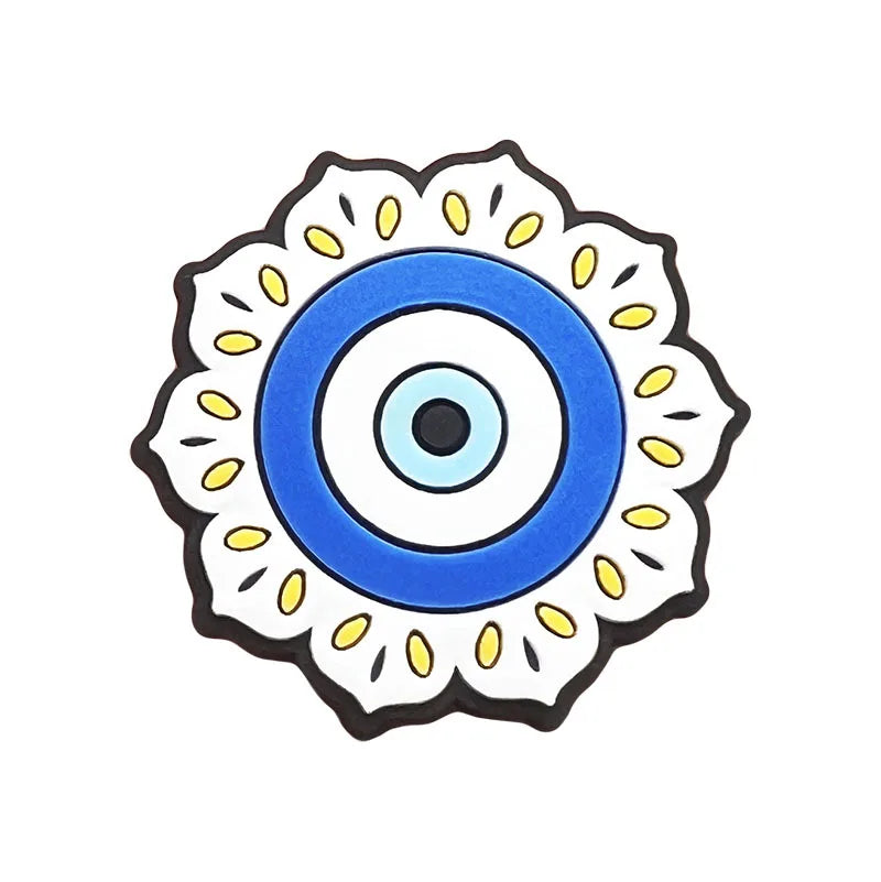 Evil Eye Shoe Charms for Crocs Accessories Blue Eyeball Monster Badge Women Buckle Kids Pins Decoration Jeans Shoes Accessories