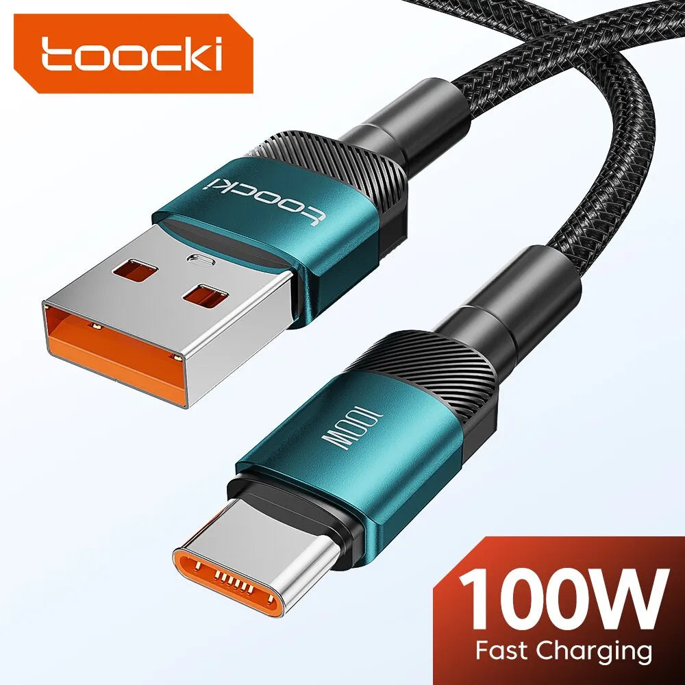 Toocki USB Type C Cable Fast Charging USB C Charger Cord For iPhone 15 14 13 12 11 Huawei P40 P30 Realme Oppo Oneplus Power Bank - Smarsty