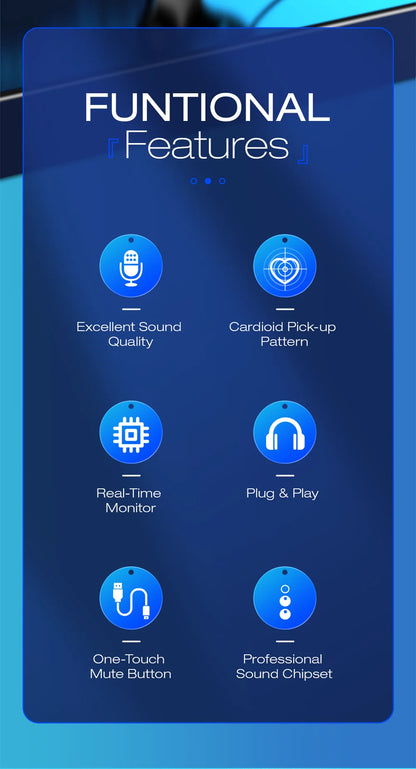 Haomuren USB Microphone for PC and Gaming Streaming - Smarsty