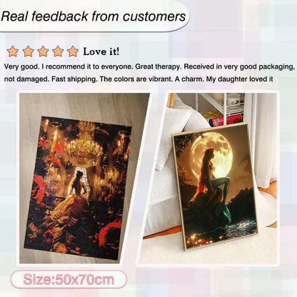 Disney Princess Diamond Embroidery Mosaic Art Kit - Smarsty