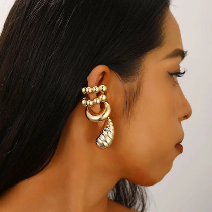 Trendy Vintage Geometric Clip Earrings for No Piercing Style - Smarsty