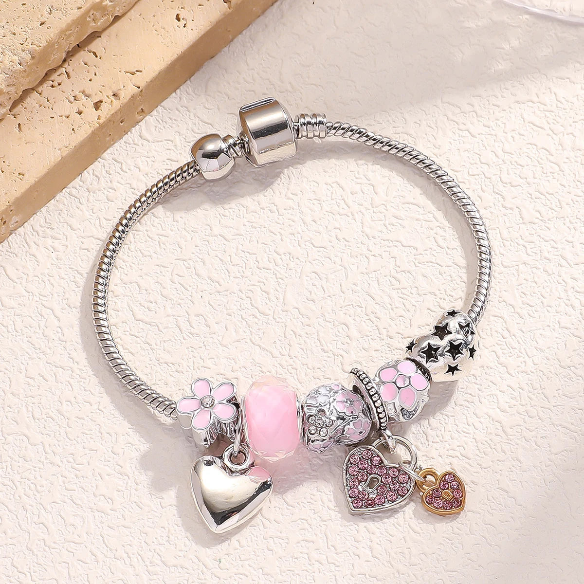 Women's Beaded Love Bracelet for Daily Style - Smarsty