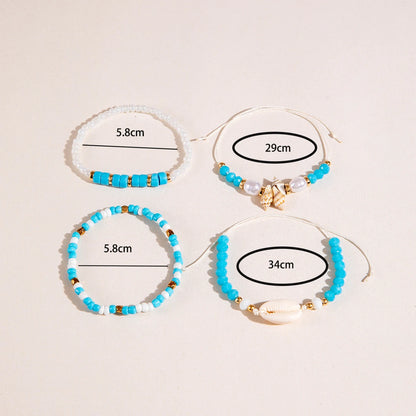 Bohemian Shell Beaded Bracelet Set for Women - Smarsty
